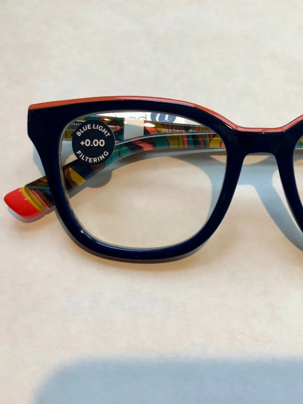 New Navy Trapeze ‎ Peepers Blue Light Filter Glasses +0.00